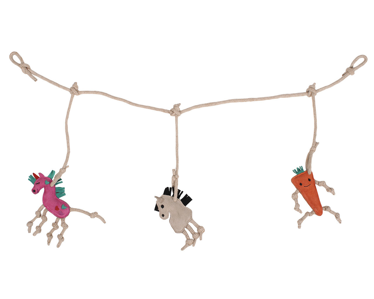 QHP Paardenspeelgoed boxhanger Paard/unicorn/wortel QHP Paardenspeelgoed boxhanger Paard/unicorn/wortel