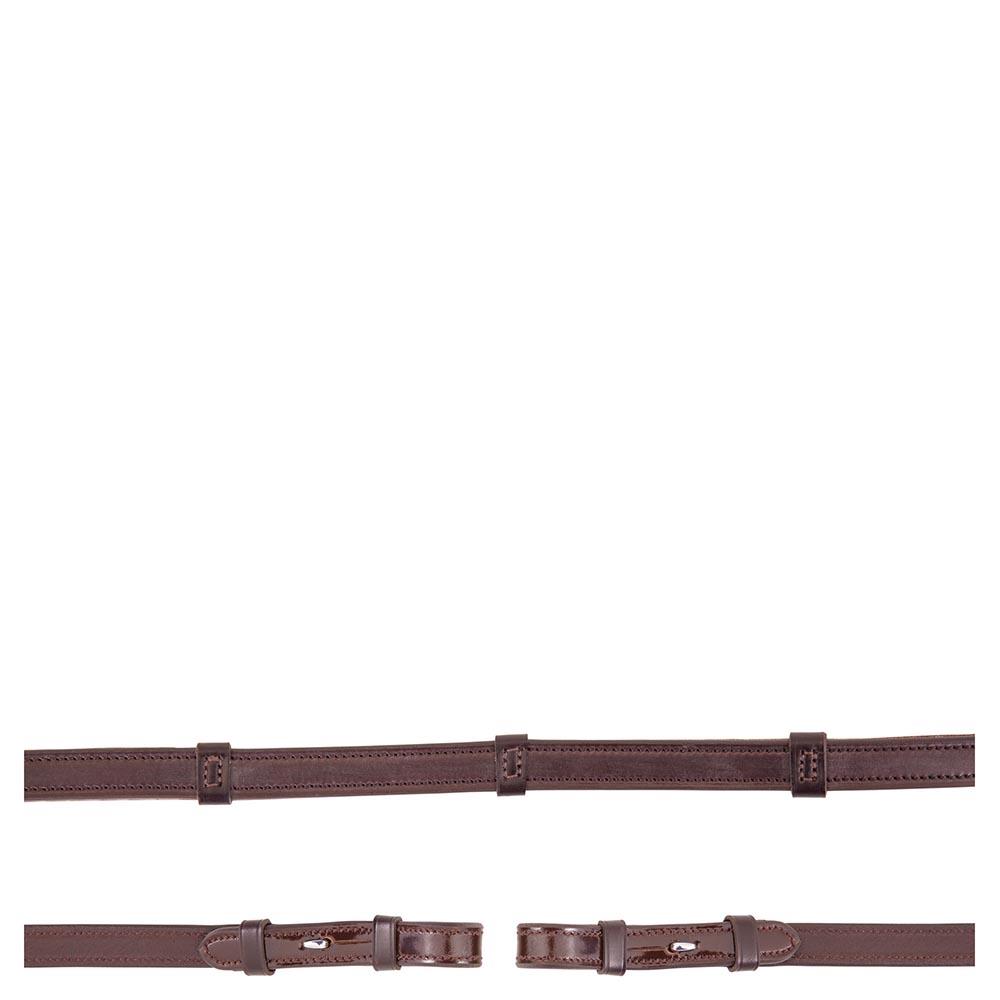 BR Teugel Anti-slip lakleer 16mm blind BR Teugel Anti-slip lakleer 16mm blind