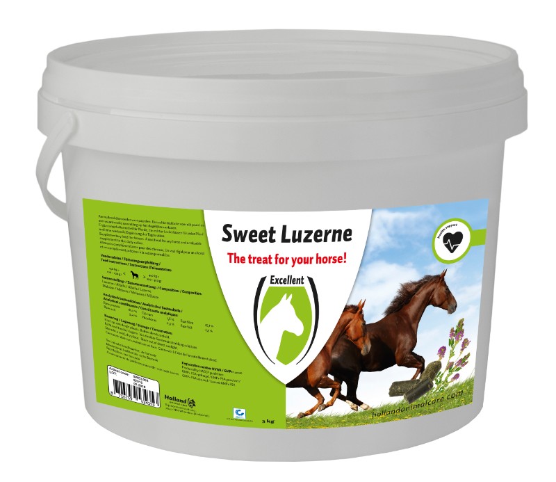 Afbeelding Excellent Sweet Luzerne - 3 kg door Minihorseshop.nl