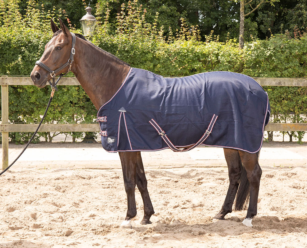 Harry's Horse Zomerdeken Cool & Dry Honeycomb Navy Harry's Horse Zomerdeken Cool & Dry Honeycomb Navy