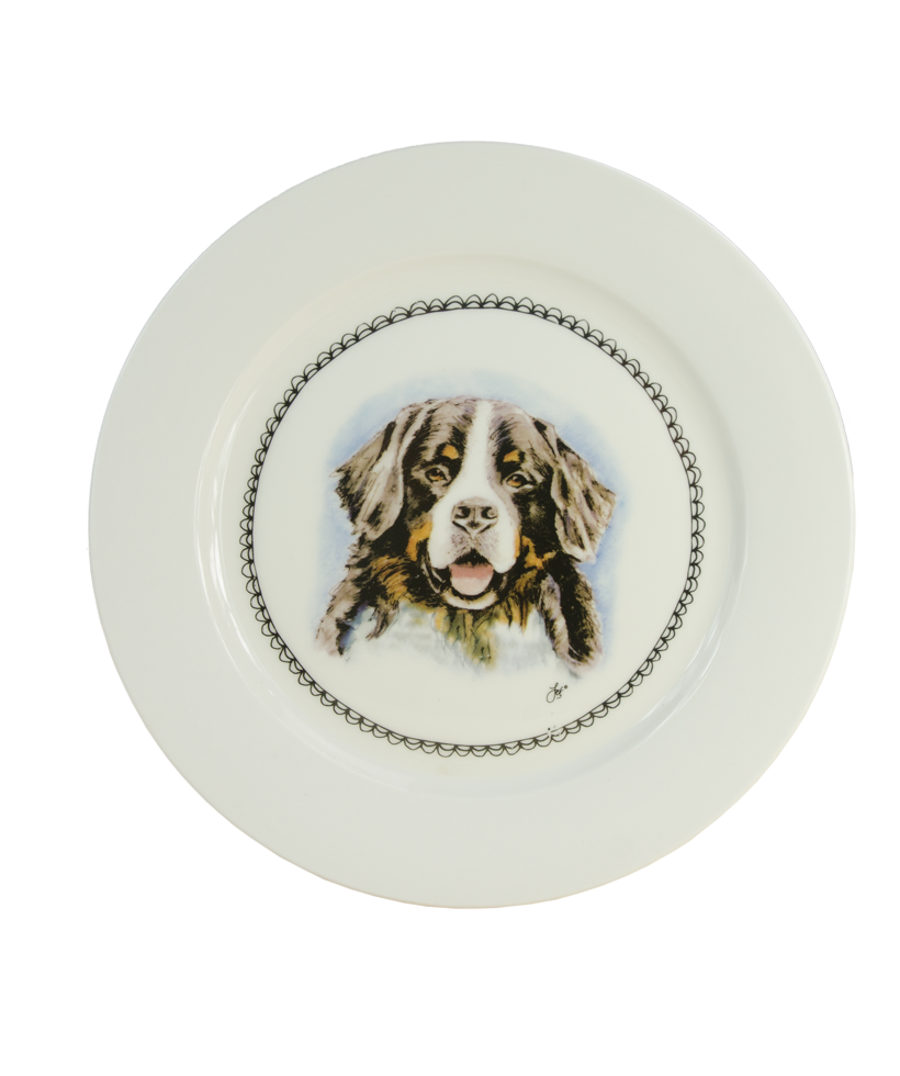 Hofman Boerenwinkel Ontbijtbord 21cm Hond Hofman Boerenwinkel Ontbijtbord 21cm Hond