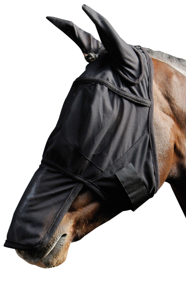 Harry's Horse Vliegenmasker met oren en neusstuk Harry's Horse Vliegenmasker met oren en neusstuk