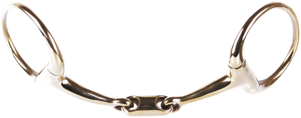 Harry's Horse Bustrens Gold, dubbelgebroken, oval-link Harry's Horse Bustrens Gold, dubbelgebroken, oval-link