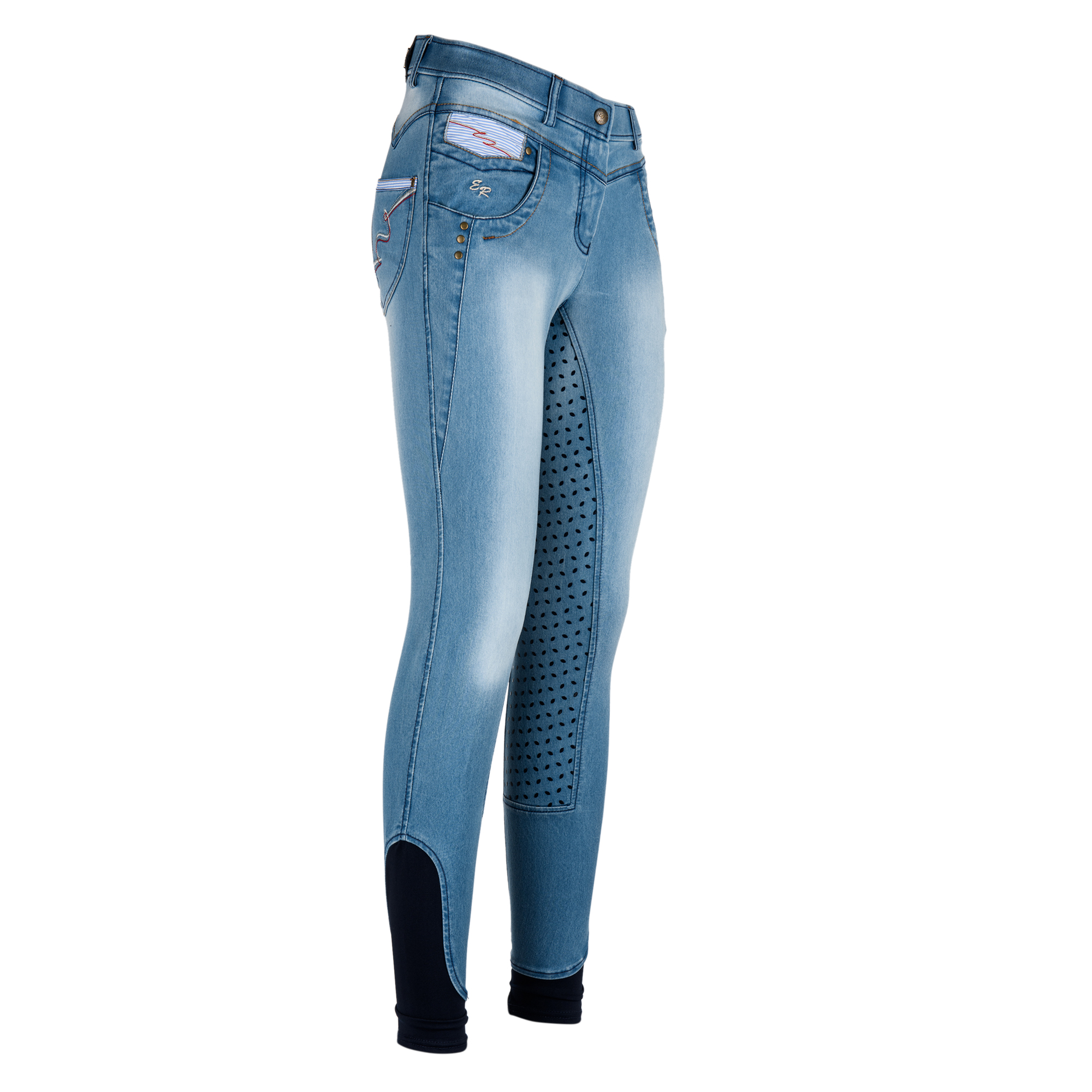 Easy Rider Rijbroek Tess Denim FullGrip Dames Easy Rider Rijbroek Tess Denim FullGrip Dames