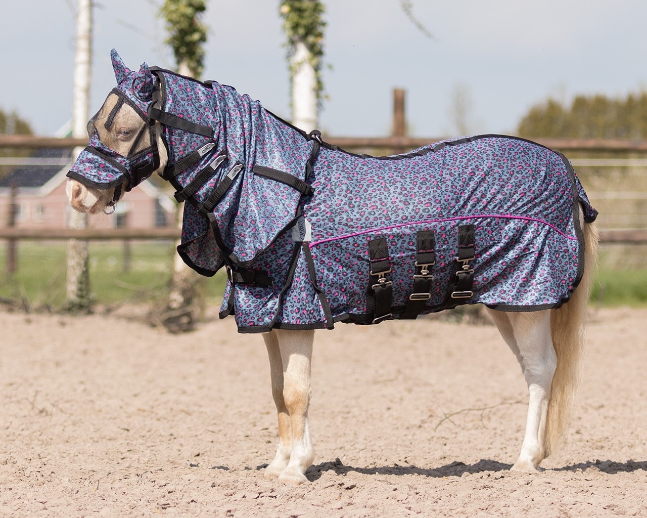 QHP Deken vliegen falabella collection Pink Leopard QHP Deken vliegen falabella collection Pink Leopard