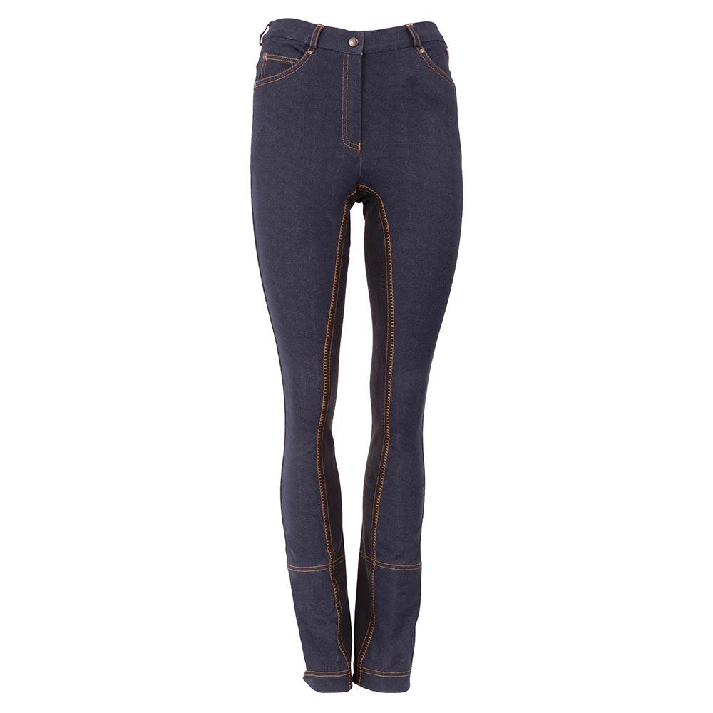 Premiere Rijbroek "Chicory" dames microfiber met jeans Premiere Rijbroek "Chicory" dames microfiber met jeans