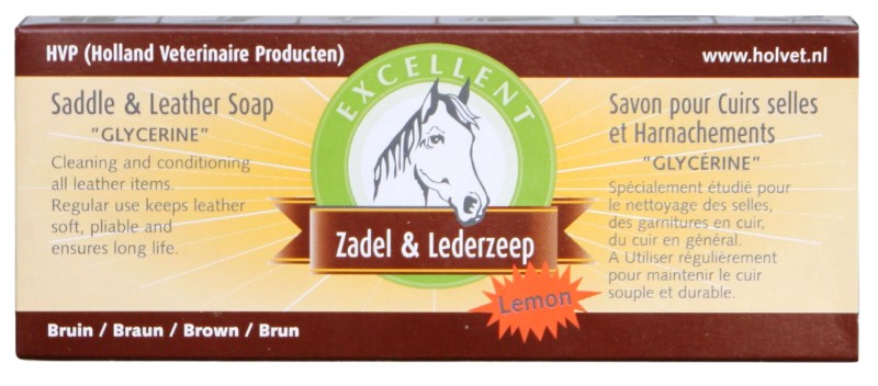 Afbeelding Hofman Zadelzeep Excellent staaf 280gr Lemon door Minihorseshop.nl