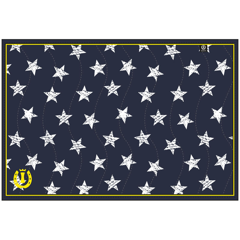 Afbeelding Bandage pad Star Icon Navy Full door Minihorseshop.nl