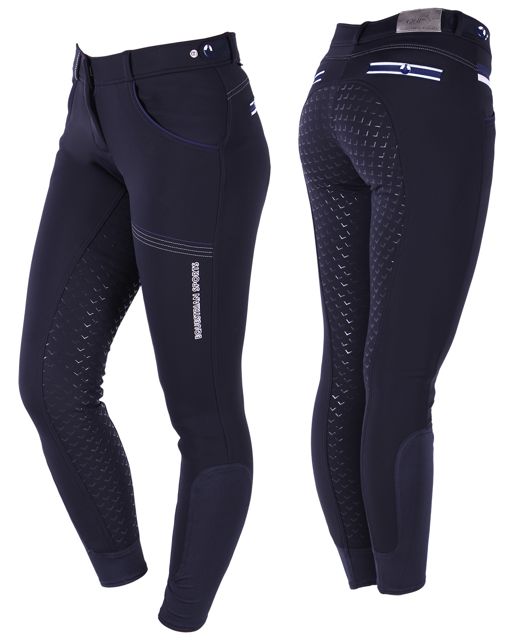 QHP Rijbroek softshell Emma anti-slip zitvlak QHP Rijbroek softshell Emma anti-slip zitvlak
