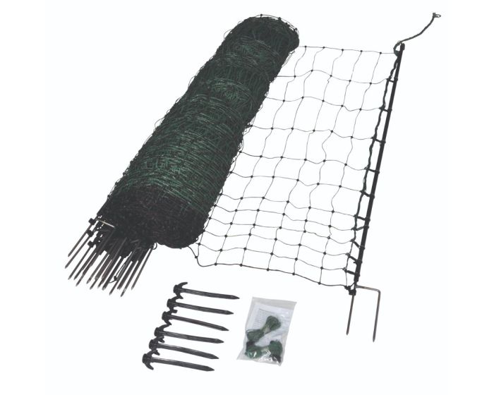 Gallagher EuroNetz Kippennet, Groen 112/2-15/Z-50m main product photo