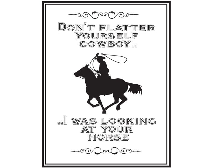 QHP Tekstbord 'Cowboy' main product photo