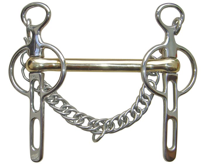 Harry's Horse Liverpoolstang gold brass 2 sleutelgaten 14mm main product photo