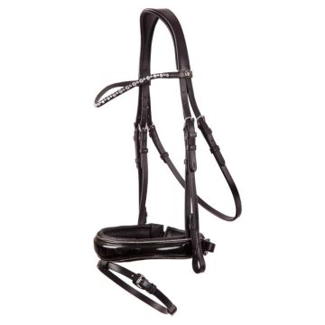 BR Hoofdstel Bristol Cob Zwart / Zilver