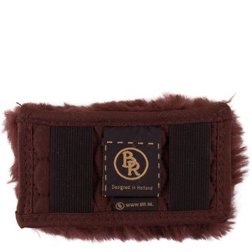 BR Kinkettingbeschermer schapenvacht  14 cm Bruin