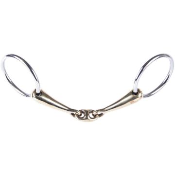 Harry's Horse Onderlegtrens gold brass oval link 16mm 12,0 RVS