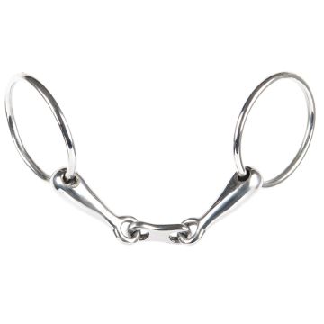 Harry's Horse Watertrens dubbelgebroken flat link 16mm - ring 65mm