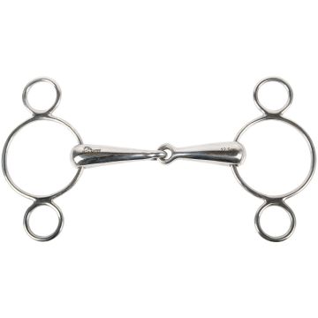 Harry's Horse Pessoa bit 2 extra ringen 21mm 11,5 RVS