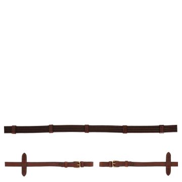 BR Teugel linnen 19mm ronde gespen Full Tobacco