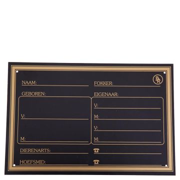 BR Stalplaat NL  One Size Zwart