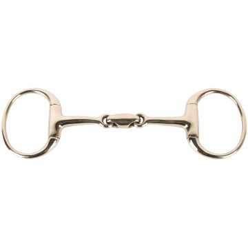 Harry's Horse Bustrens Gold, dubbelgebroken, oval-link 11,5 Goud