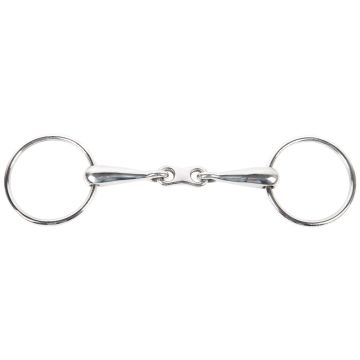 Harry's Horse Watertrens dubbelgebroken flat link 16mm - ring 65mm 12,5 RVS