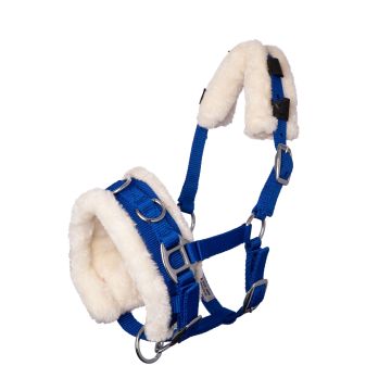 MHS Nylon Kaptoom met bont Pony Blauw
