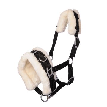MHS Nylon Kaptoom met bont Pony Zwart