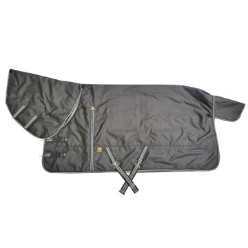 MHS Regendeken "Feya" 100 gram afneembare hals 60/80 cm Zwart