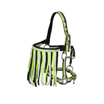 MHS Halster "Stripe" met touw en vliegenfrontriem Extra Full Geel