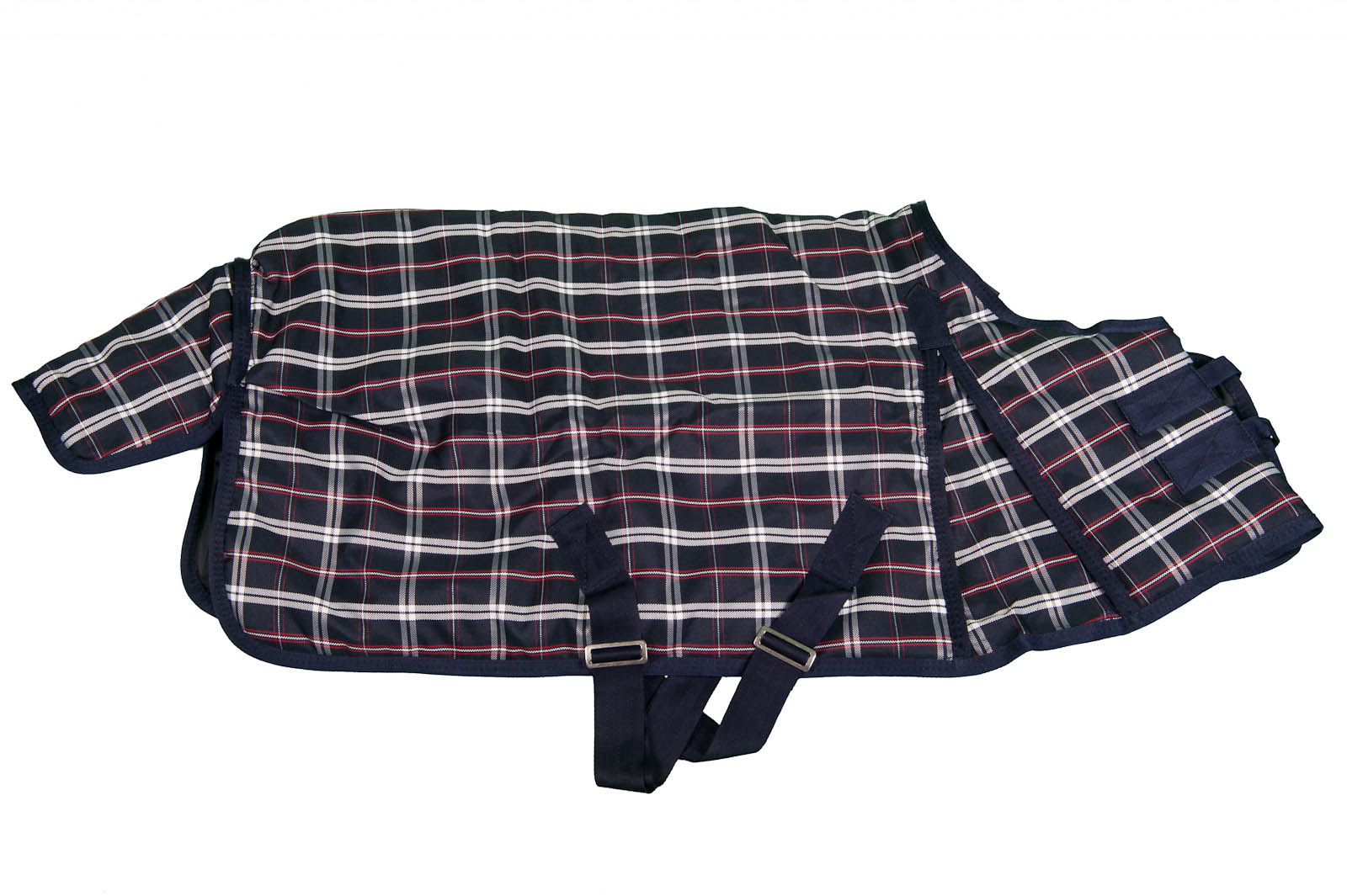 QHP Staldeken Falabella Blauw Rood Wit 200 gram QHP Staldeken Falabella Blauw Rood Wit 200 gram