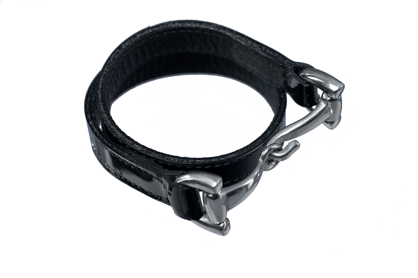 Afbeelding MHS Armband Lakleer door Minihorseshop.nl