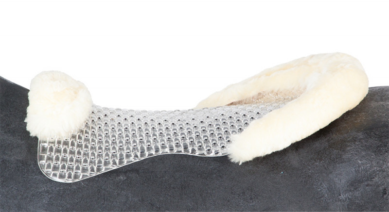 PFIFF Active Soft gelpad 'Free Air', met rand van imitatiebont PFIFF Active Soft gelpad 'Free Air', met rand van imitatiebont