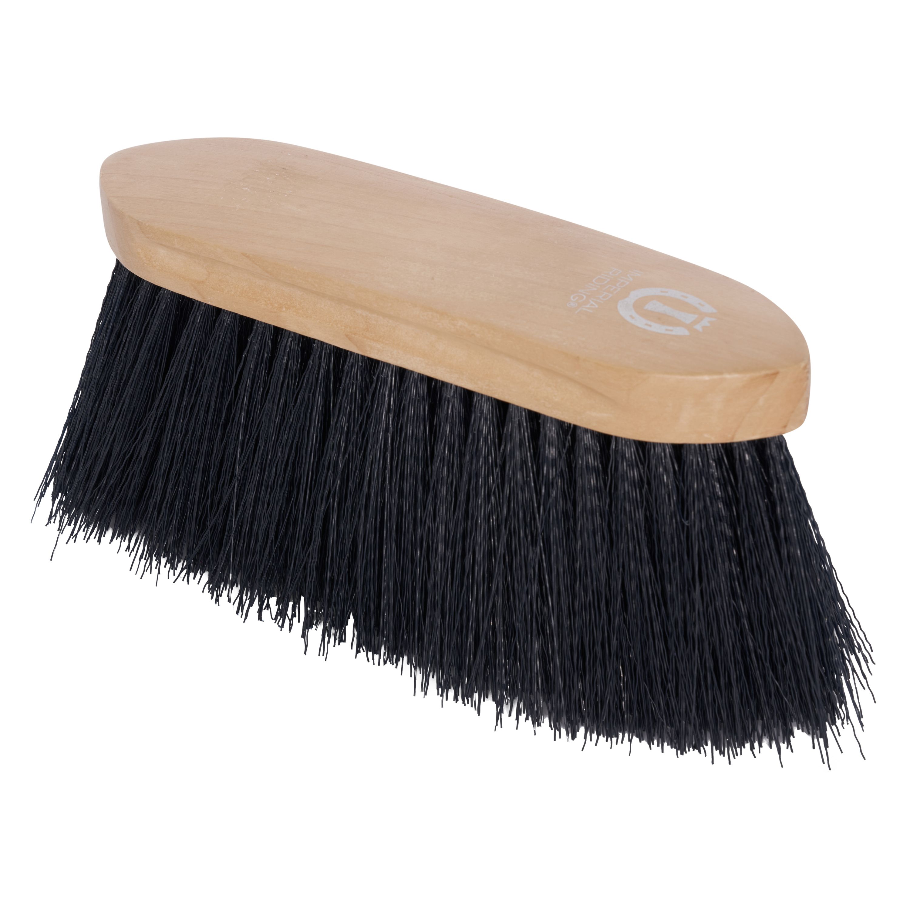 Imperial Riding Dandy borstel met lang nylon haar en houten rug Imperial Riding Dandy borstel met lang nylon haar en houten rug