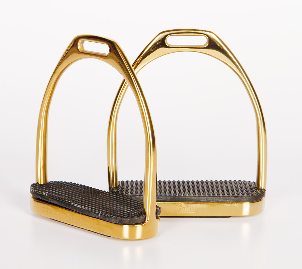 Afbeelding Beugels Harry's Horse Gold, 12,0CM door Minihorseshop.nl