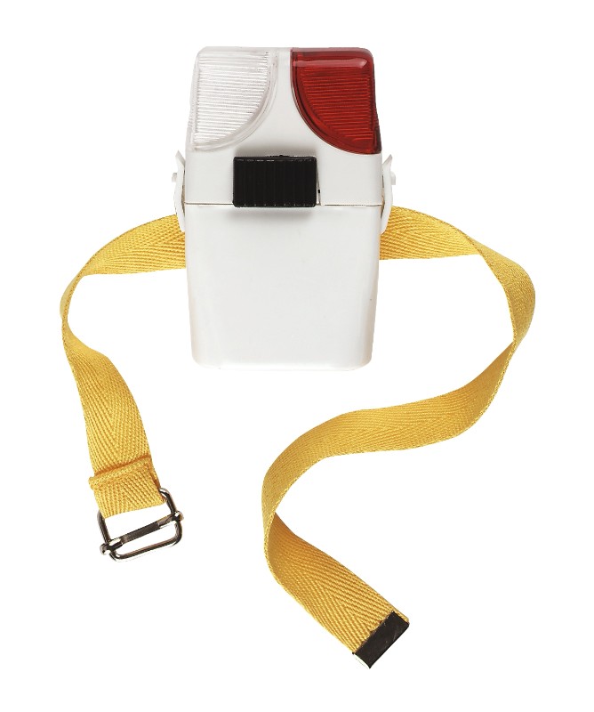 Afbeelding Hofman Rijlaars Lamp wit/rood door Minihorseshop.nl