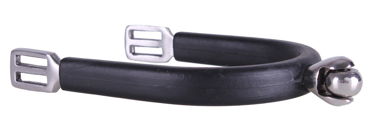 Afbeelding Rol sporen dames met rubber RVS 20mm door Minihorseshop.nl